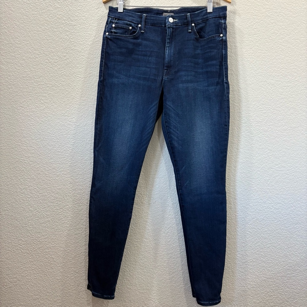MOTHER High Waisted Looker Skinny Jeans Tongue And Chic Size 32